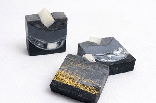 Cold process charcoal soap